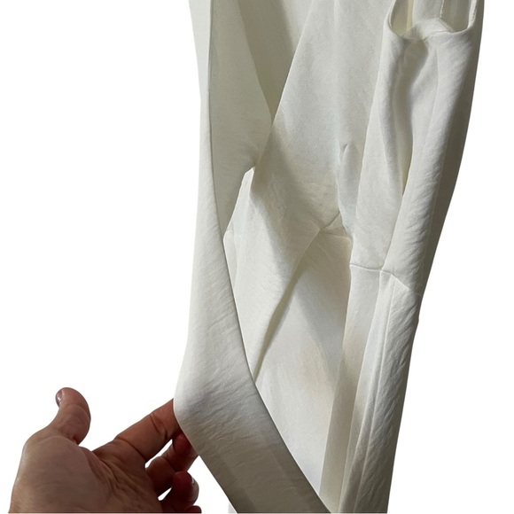 Cop Copine Lagenlook Sleeveless Spiona Robe Crepey Dress US Large White - Picture 15 of 15